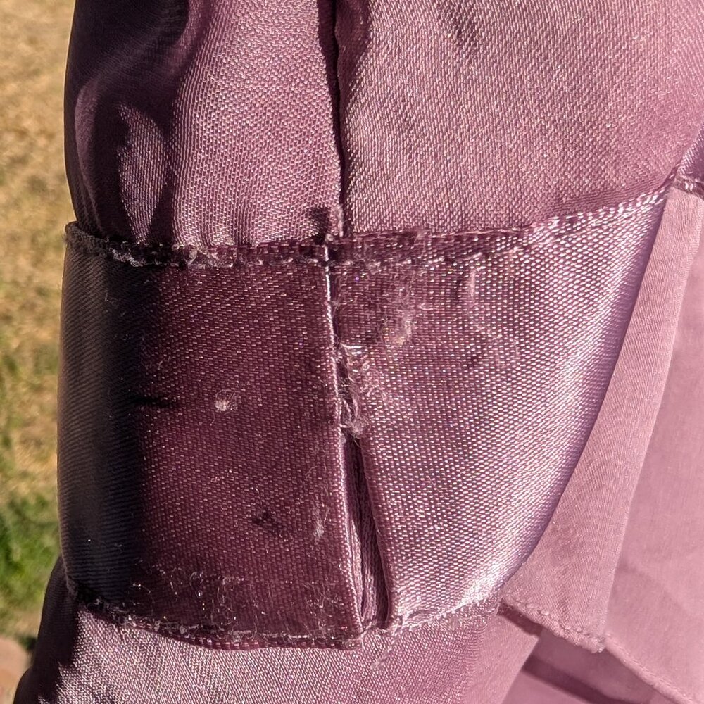 Adrianna Papell One-Arm Lilac Chiffon Sheath Dress - Picture 7 of 7